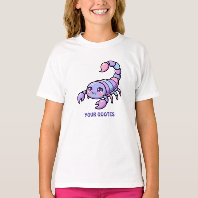Cute Chibi Scorpio Zodiac T-Shirt (Front)