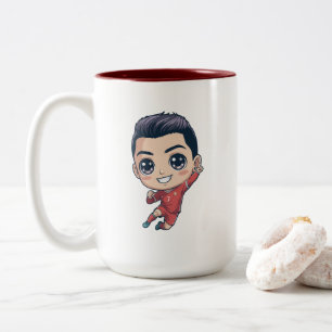 Cute Chibi Soccer Player Mug – Cartoon Football