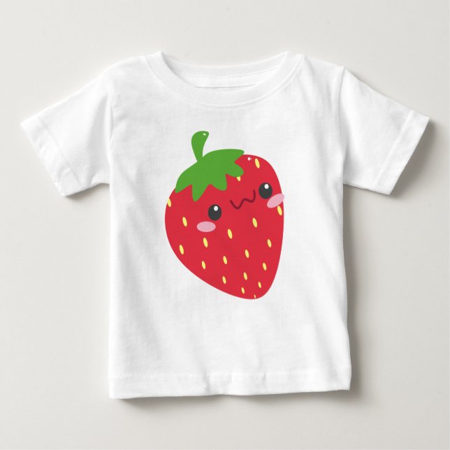 Cute Chibi Strawberry Baby T-Shirt (Front)