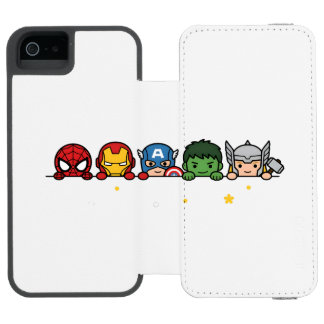 Cute Chibi Superhero Team Peeking Graphic Incipio Watson™ iPhone 5 Wallet Case