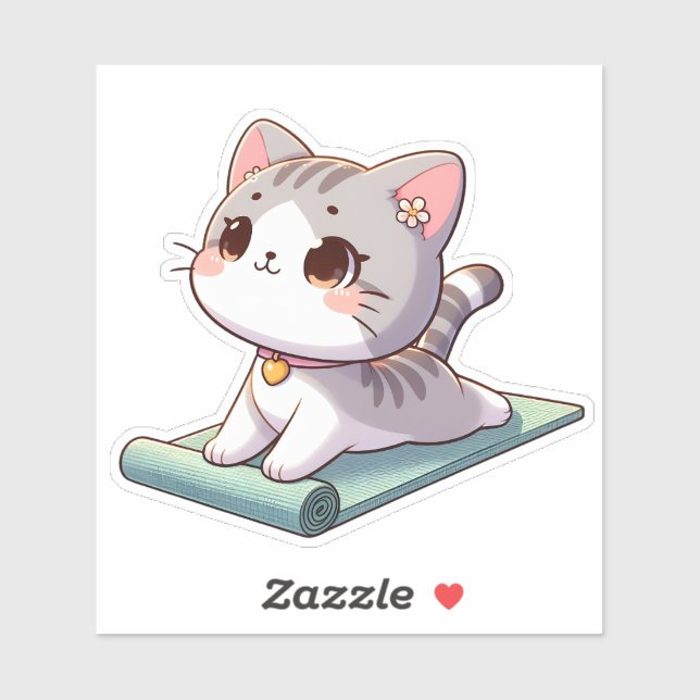 Cute Chibi Yoga Cat (Sheet)