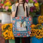 Cute Chic 1 Year Anniversary Gifts for Girlfriend Tote Bag<br><div class="desc">Elevate your style with our Custom Photo 1st Anniversary Gifts for Girlfriend Tote Bag, a personalised accessory for the young and extraordinary. This tote bag isn't just a carry-all; it's a canvas for your cherished memories, a blend of modern elegance and vintage allure. Picture your favourite photo, a heartfelt message,...</div>