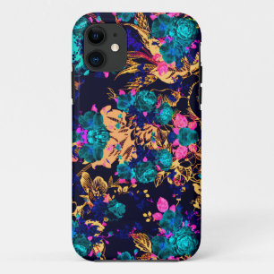 Cute chic abstract flowers background Case-Mate iPhone case
