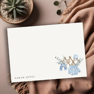 Cute Chic Boy Baby Clothes Essential Baby Shower Card