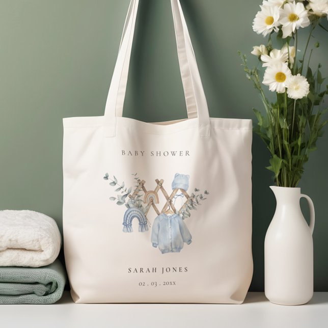 Cute Chic Boy Baby Clothes Essential Baby Shower Tote Bag (Creator Uploaded)