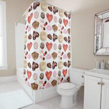 Cute Chic Colourful Chocolate Candy Heart Pattern