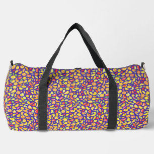 Cute Chic Colourful Fruit Slice Purple Watercolor  Duffle Bag