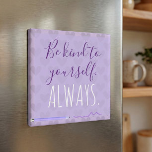 Cute Chic Pastel Lavender Motivational Magnet