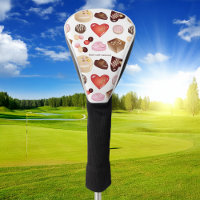 Cute Chic Peace Love Chocolate Candy Pattern