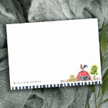 Cute Chic Rustic Red Barn Rooster Farm Watercolor Card<br><div class="desc">A Cute Chicken Farm Theme Kids Collection.- it's an Elegant Simple Minimal watercolor Illustration of chicken farm with pretty red barn, perfect for your little ones farm theme birthday party. It’s very easy to customise, with your personal details. If you need any other matching product or customisation, kindly message via...</div>