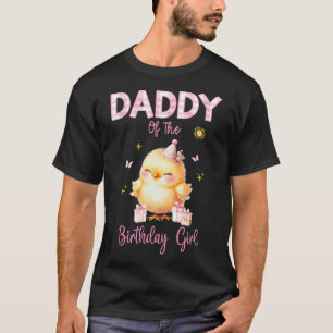 Cute Chick Birthday Girl Farm First Party Matching T-Shirt