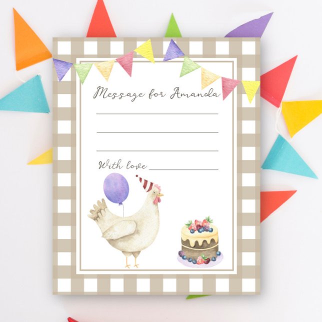 Cute chick birthday time capsule message (Creator Uploaded)