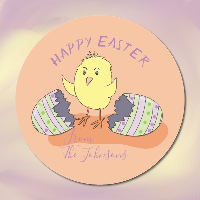 Cute Chick Breaking Free From Egg Easter Sticker (Creator Uploaded)