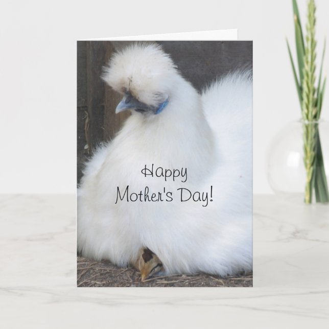 Cute chick/ chicken Mother's Day card (Front)