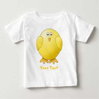 Cute Chick. Little Yellow Bird. Custom Text Baby T-Shirt