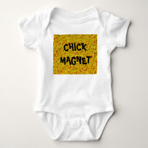 Cute CHICK MAGNET Easter Chicks Baby Boy Bodysuit