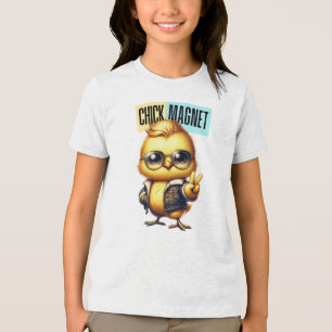 Cute Chick Magnet Funny Easter Tri-Blend Shirt