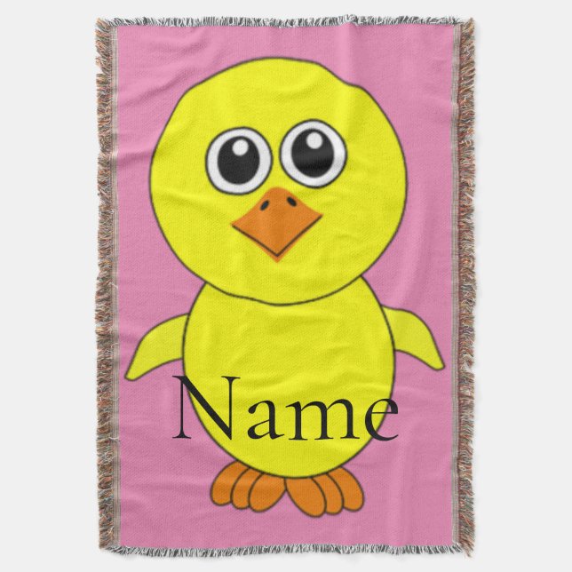 Cute Chick Thunder_Cove Throw Blanket (Front Vertical)