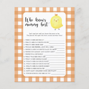 Cute chick - Who knows mummy best