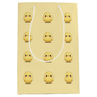 Cute Chick Wrapping Paper Adorable Baby Chick Gift Medium Gift Bag