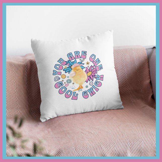 Cute Chick - You are One Cool Chick Cushion (Creator Uploaded)