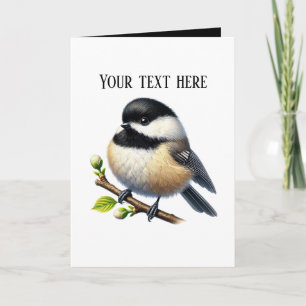 Cute Chickadee bird lovers Card