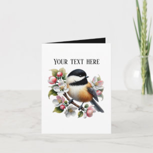 Cute Chickadee bird lovers Card