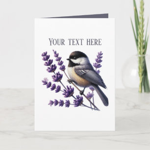 Cute Chickadee bird lovers Card