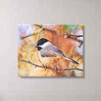 Cute Chickadee Bird Photographic Art