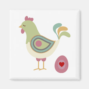 Cute Chicken And The Egg  Magnet
