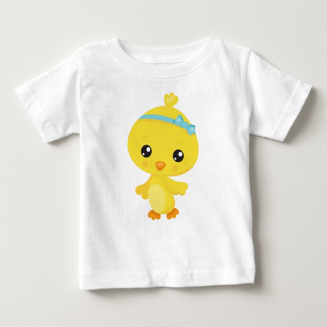 Cute Chicken, Baby Chicken, Chick, Little Chicken Baby T-Shirt (Front)