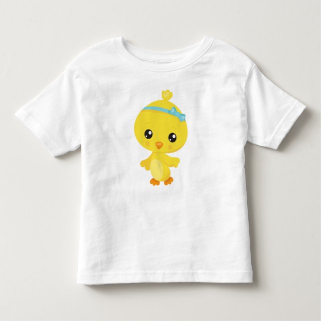 Cute Chicken, Baby Chicken, Chick, Little Chicken Toddler T-Shirt (Front)