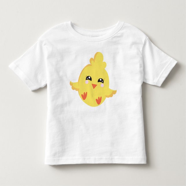 Cute Chicken, Baby Chicken, Little Chicken, Chick Toddler T-Shirt (Front)
