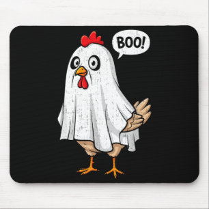 Cute Chicken Boo Funny Halloween Costume Men Women Mouse Pad