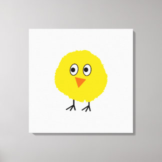 Cute chicken cartoon canvas print