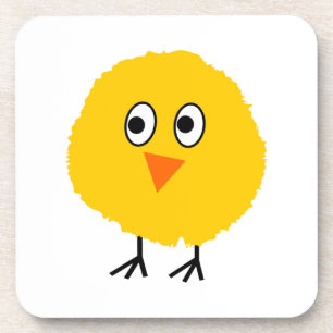 Cute chicken cartoon coaster