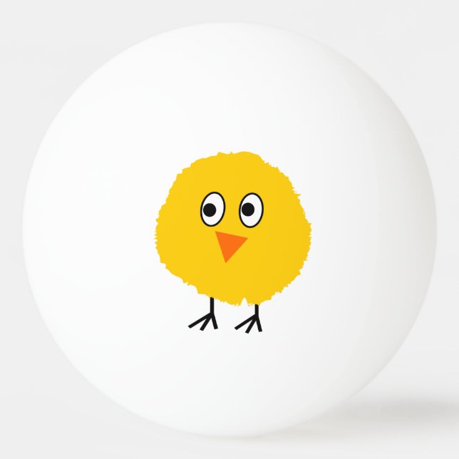 Cute chicken cartoon ping pong ball (Back)