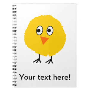 Cute chicken cartoon spiral notebook