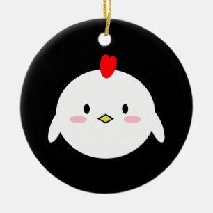 Cute Chicken Ceramic Tree Decoration