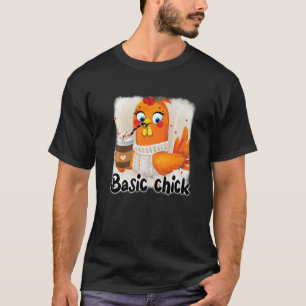 Cute chicken chick hen rooster farm fall thanksgiv T-Shirt