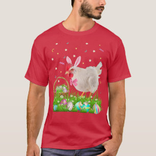 Cute Chicken Easter Day Bunny Eggs Easter Costume  T-Shirt
