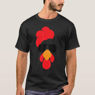 Cute Chicken Face Halloween Costume Men Women Kid T-Shirt