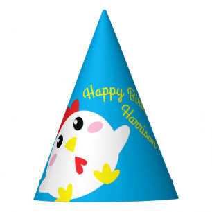 Cute Chicken Farm Kids 1st Birthday Party Hat