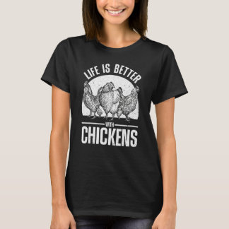 Cute Chicken For Men Women Chicken Farmer Whispere T-Shirt