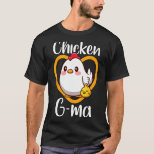 Cute Chicken G ma Chick Family Farmer Poultry Moth T-Shirt