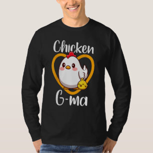 Cute Chicken G ma Chick Family Farmer Poultry Moth T-Shirt