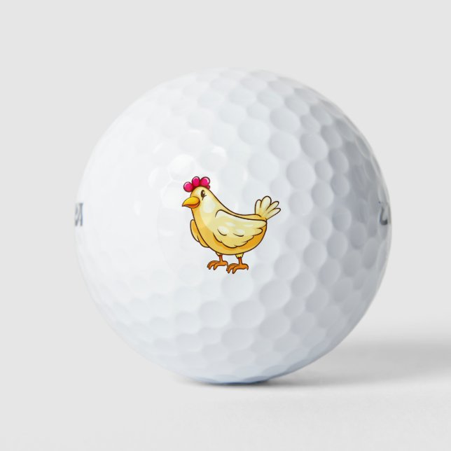 Cute chicken golf balls (Front)