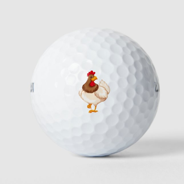 Cute chicken golf balls (Front)