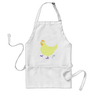 Cute chicken-"hun" in Yiddish Standard Apron