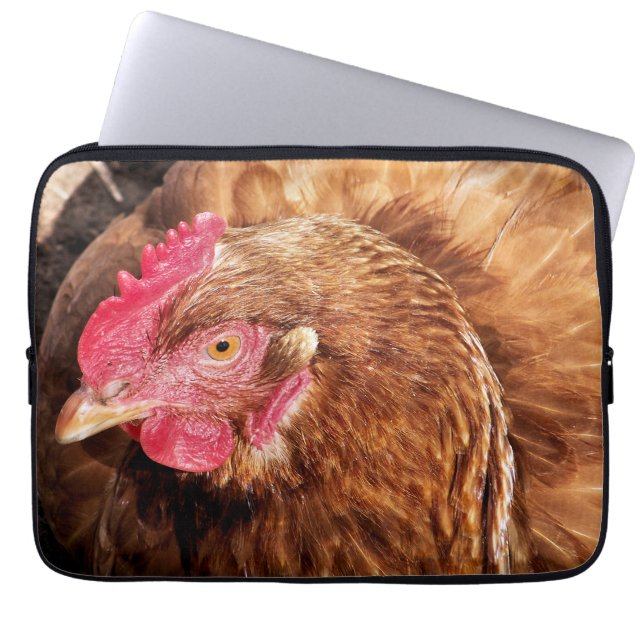 CUTE CHICKEN LAPTOP SLEEVE (Front)